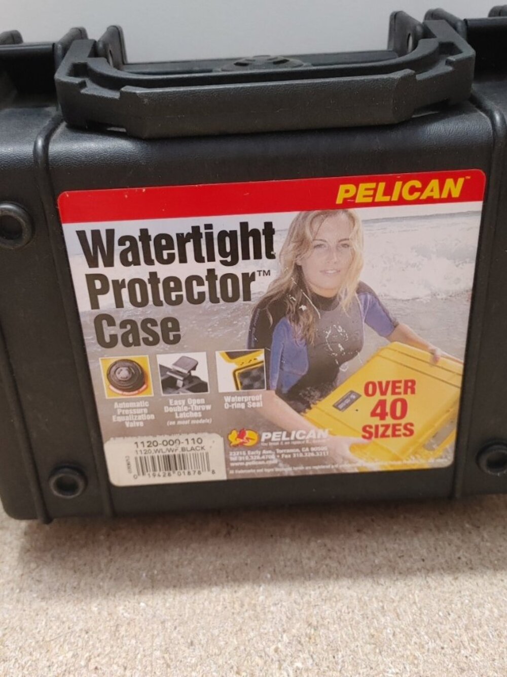 Pelican Watertite Protector Case 1120-000-110 Black